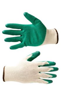 Перчатки трикотажные с латексным покрытием ладони, арт. 7.003