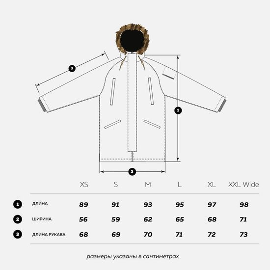 Парка зимняя FOOTWORK Alaska black