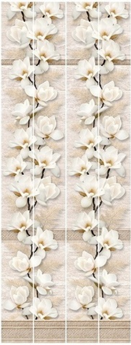 Панель ПВХ Discovery Белая магнолия 04230 (панно из 4 шт.)