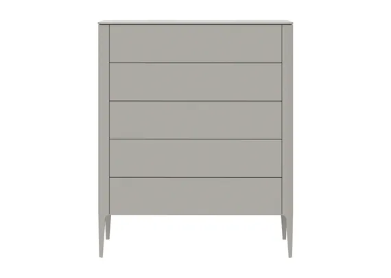 Комод Type 5 ящиков ширина 100 см (серо-бежевый)
