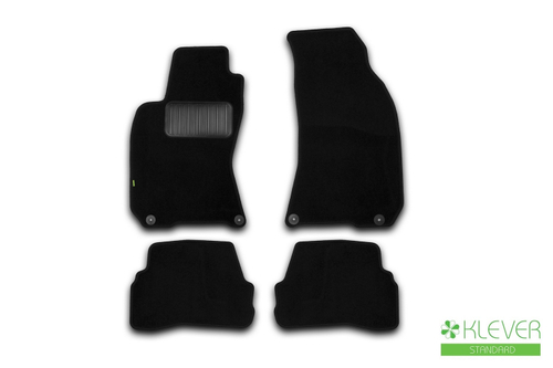 Коврики в салон для VOLKSWAGEN Passat B5 АКПП 1996-2001, 2000-2005, седан, 4 шт. (текстиль) KLEVER02510901210KH