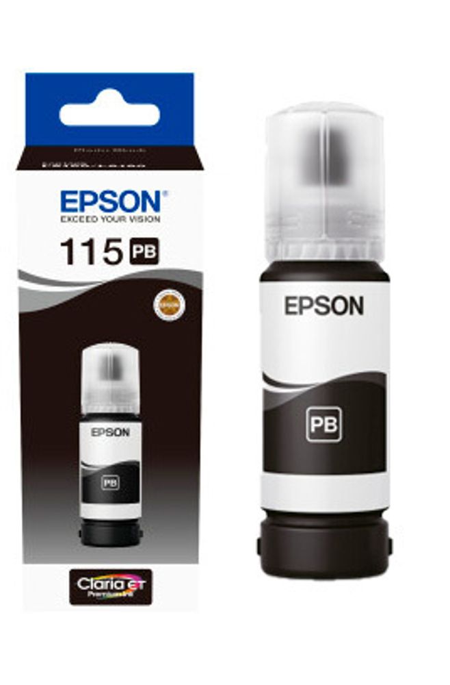 Контейнер с чернилами Epson EcoTank 115 (C13T07D14A) для L8160/8180 фото-черный