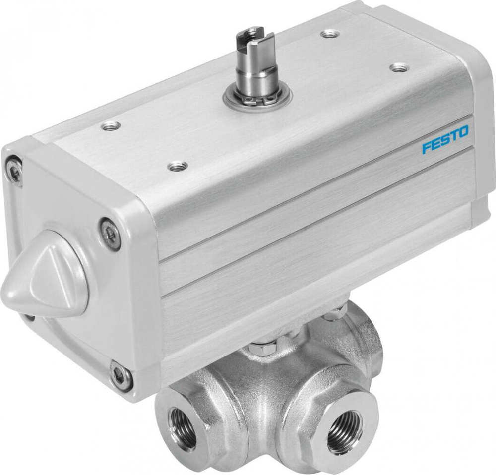VZBA-3/8-GGG-63-32T-F0304-V4V4T-PP30-R- Шаровой кран с приводом