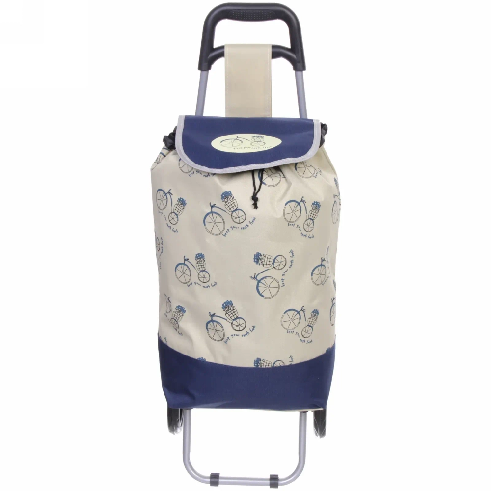 Тележка хозяйственная с сумкой (88*34*30см, колеса 15см,грузоподъемность до 25 кг) велопрогулка DC-308A