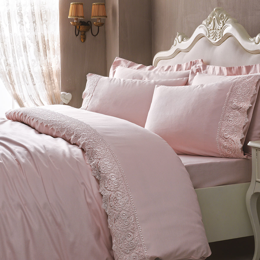 Постельное белье семейное Tivolyo home Elegant пудра