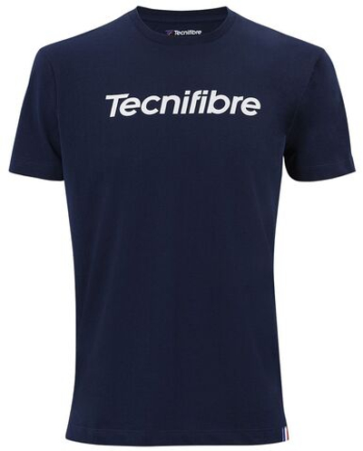 Детская теннисная футболка Tecnifibre Club Cotton Tee - Blue