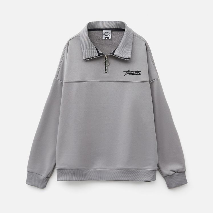 Свитшот ANTEATER Zip, светло-серый