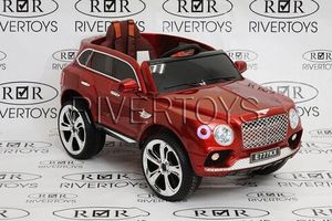 Детский электромобиль River Toys BENTLEY E777KX красный