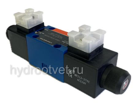 4WE6C61/OFCW110-50N9K4 - Гидрораспределитель золотниковый Ду 6 с электроуправлением, схема C (574/ОФ), электроуправление W110, возврат - OF = без пружины, с фиксатором