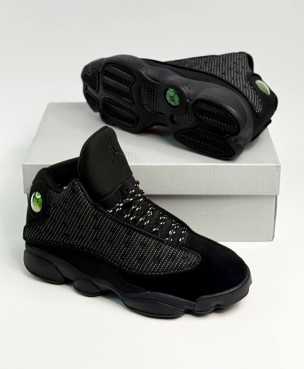 Кроссовки Nike Air Jordan 13 Retro Black Cat #A550 (черн.)