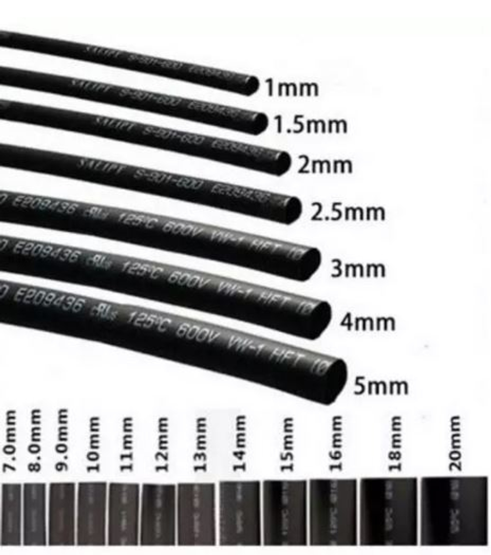 Трубка изоляционная D=8мм чёрная