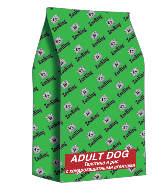 ZooRing Adult Dog (Зооринг) телятина и рис с хрондопротекторами 20кг