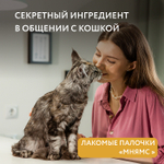 Лакомство для котят лакомые палочки из индейки Мнямс 3х5 г, 35 шт в упаковке