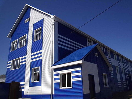 Сайдинг металлический Корабельная доска NORMAN  0,5мм RALL 5002-Ультрамариновый синий