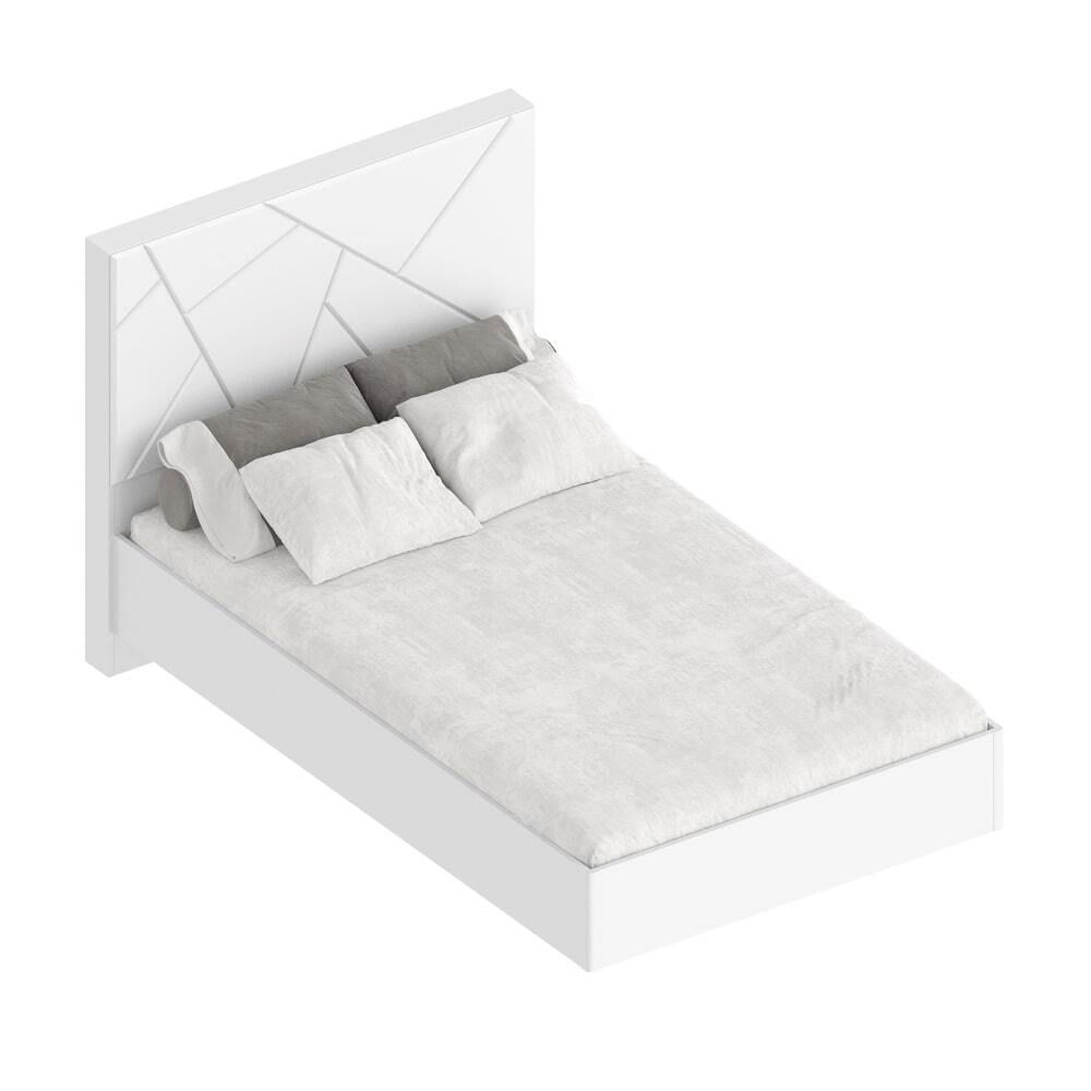 Кровать 1,5 сп МС "Сандра"(Белый лофт)