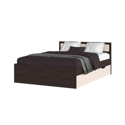 Гармония КР 605 Кровать с ящиками 140 Венге / Дуб белфорт