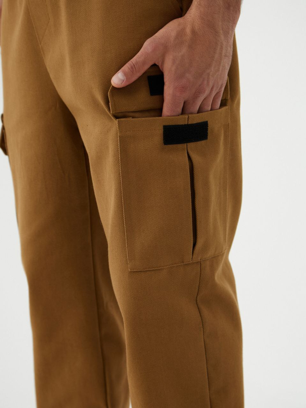 Джоггеры карго хлопковые. Кемэл