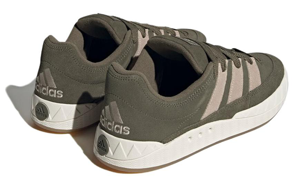 Adidas originals Adimatic leather non-slip wear-resistant low-top sneakers for men and women the same style green gray