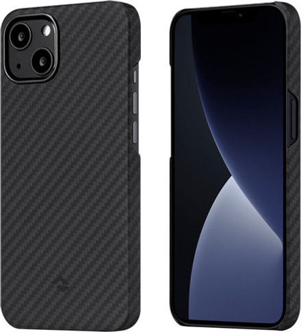 Чехол PITAKA MagEZ Case 3 для iPhone 14, Black/Grey Twill (чёрный/серый)