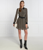 Шелковое платье с ремешком Liu Jo - черный(CF3299 T3598)