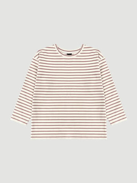 Лонгслив Mjölk в полоску