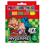 Мел цветной 5шт для асфальта "My Game JUMBO" (Центрум)