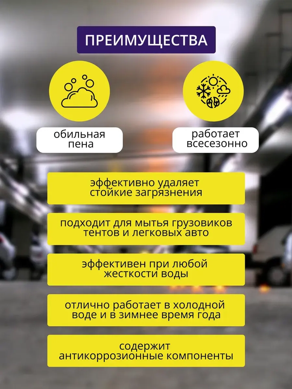 Автошампунь для бесконтактной мойки 20 литров концентрат