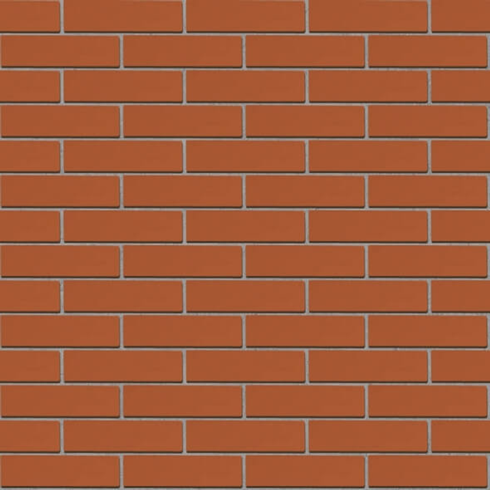 Старооскольский кирпич лицевой Красный, Гладкий, 1NF