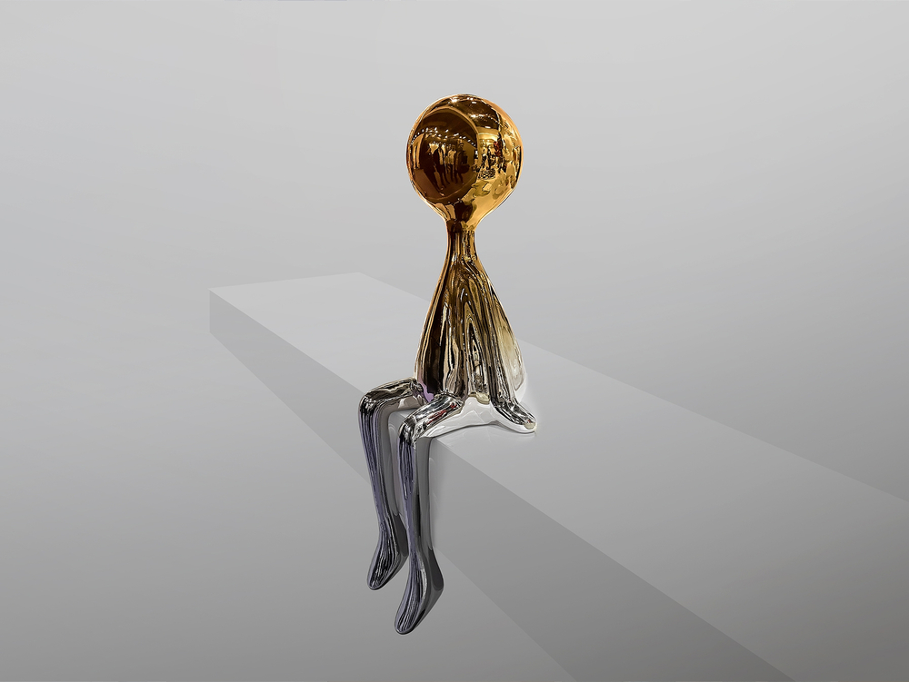 Sit down Фигура серый/оранжевый