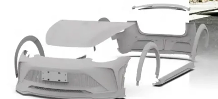 Широкий обвес "Starship" для Tesla Model Y Тесла карбоновый тюнинг Robot robotbodykits