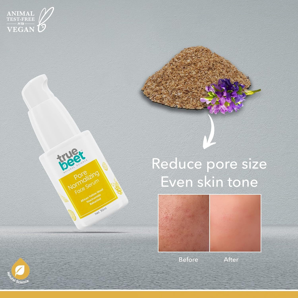 Pore Normalizing Face Serum with African Yellow wood, Niacinamide, Bakuchiol Сыворотка для лица нормализующая поры