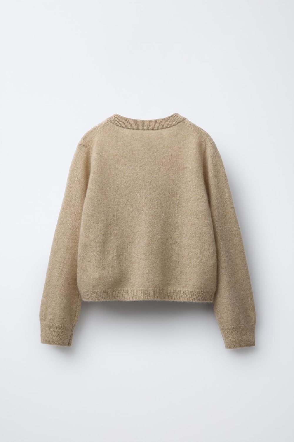 ZARA КАРДИГАН ИЗ 100% КАШЕМИРА, РЫЖЕВАТО-КОРИЧНЕВЫЙ