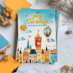 PSD-Шаблон фотокниги "Городок"