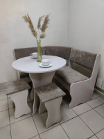 Кухонный уголок Лотос (Мускат, велюр коричневый)