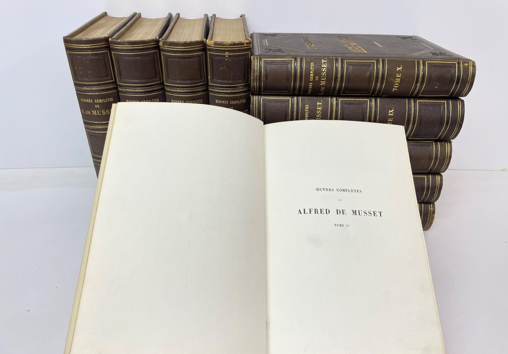 Альфред де Мюссе полное собрание сочинений в 10 томах 1866 г