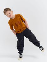 Джоггеры "Графит" с карманами утепленные