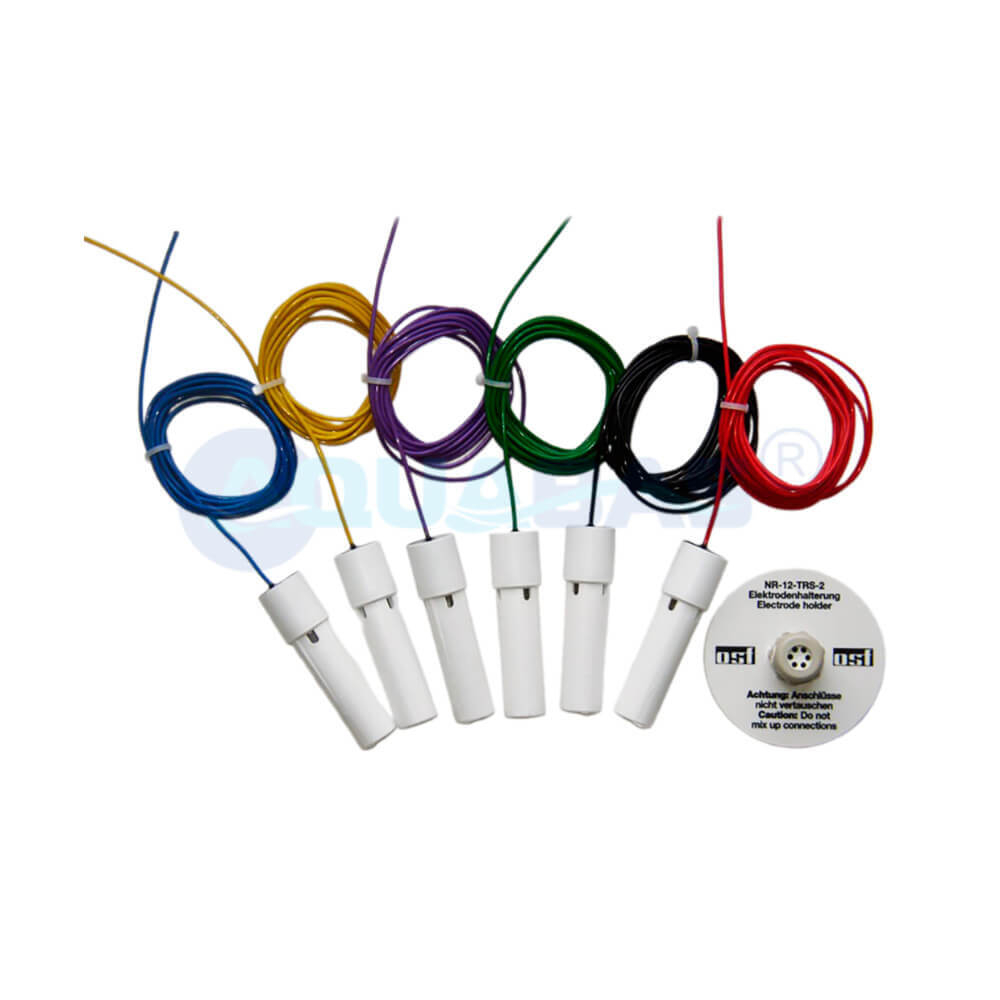 Комплект из 6 электродов OSF н/с V2A с держателем цветной кабель 3м (303.000.0009)
