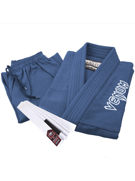 Кимоно для бжж Venum Contender Kids Light Blue с поясом