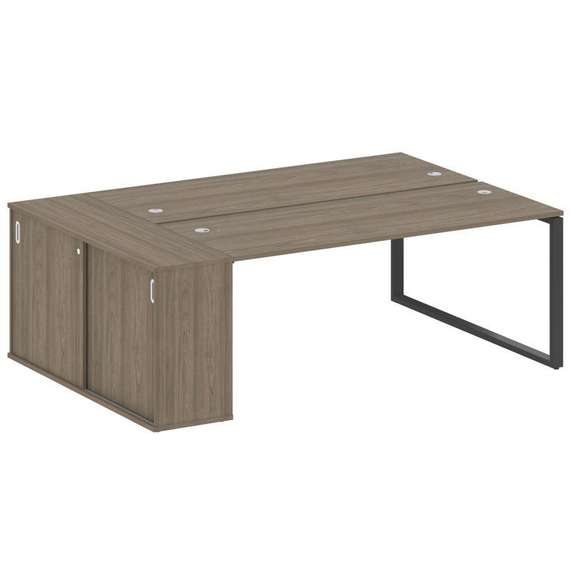 Метал Систем Рабочая станция с шкафом-купе на О-образном м/к БО.РС-СШК-1.5 Т