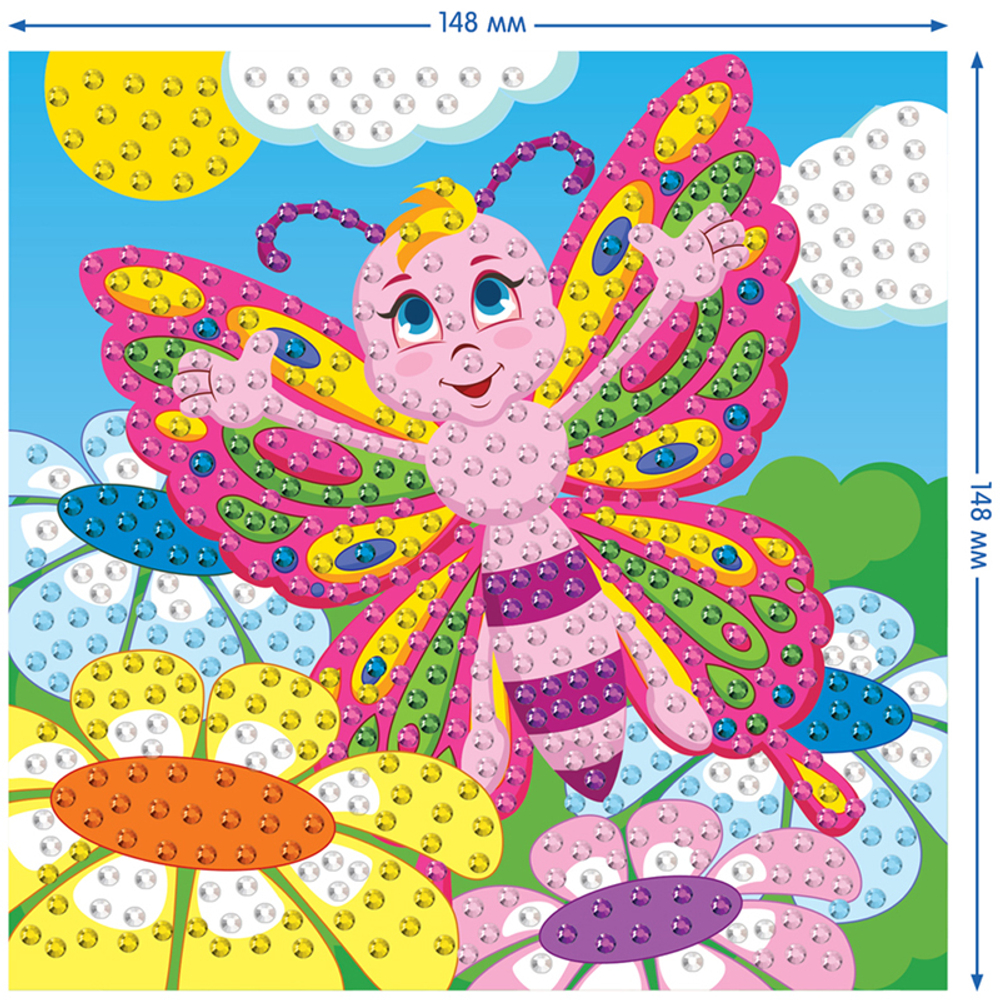 Мозаика из страз Мульти-Пульти "Бабочка"