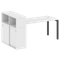Метал Систем Куатро Стол письменный с шкафом-купе на П-образном м/к 50БП.РС-СШК-3.4 Т