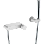 Смеситель для ванны с душем Boheme Stick 123-WCR white diamond chrome