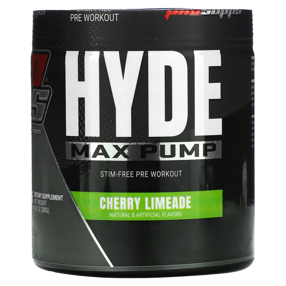 ProSupps, Hyde Max Pump, добавка без стимуляторов для приема перед тренировкой, 280 г (9,87 унции)