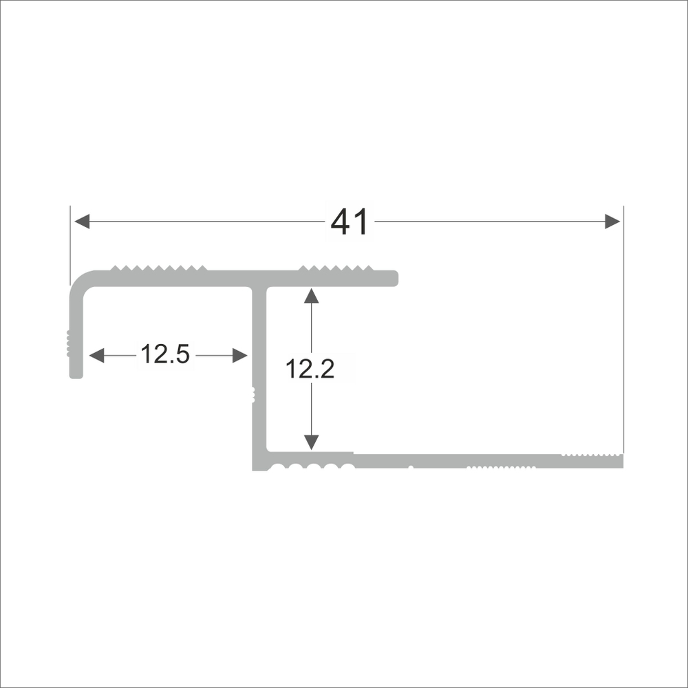 Алюминиевый профиль ПО-183 2700 мм