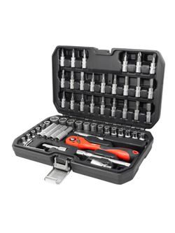 Набор инструментов 56пр 1/4''(6гр) (4-14мм, Е4-Е10) DISEN DS-2571-5