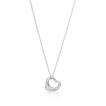 Подвеска из платины с синими сапфирами, Tiffany 💠Open heart 16mm