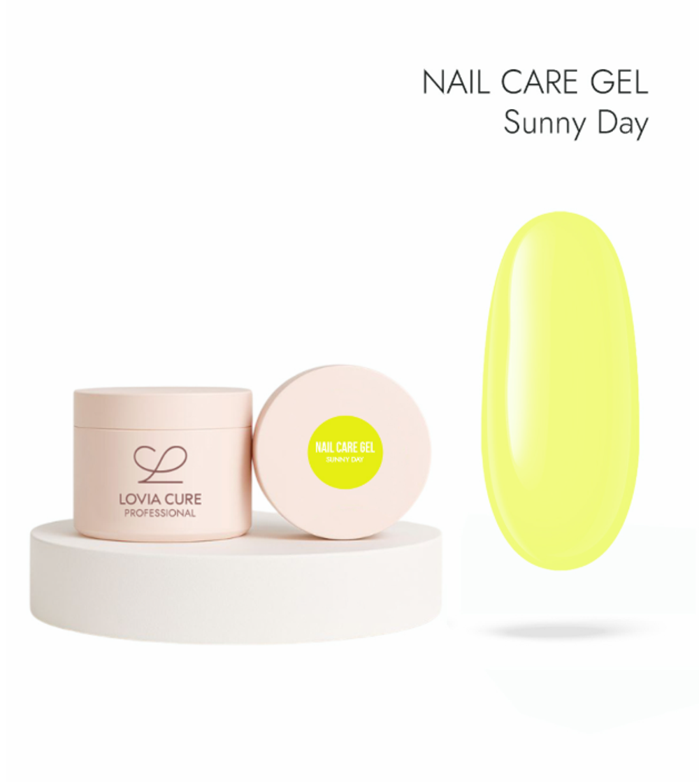 Lovia Cure Nail Care Gel Limit Sunny Day - Гель моделирующий, 15 мл