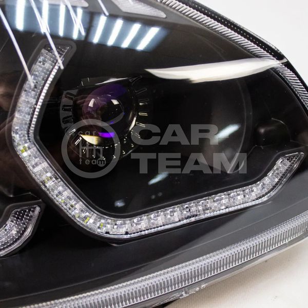 Фары Лада Приора передние в стиле BMW (ver.2) с 4-мя Bi LED модулями 1,8 дюйма