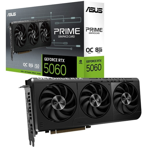 Видеокарта ASUS GeForce RTX 5060 PRIME OC 8GB (PRIME-RTX5060-O8G), (90YV0N10-M0NA00)