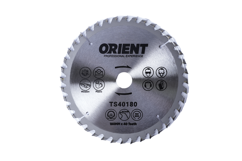 ДИСК ПИЛЬНЫЙ ORIENT ПО ДЕРЕВУ 180ММ TS40180